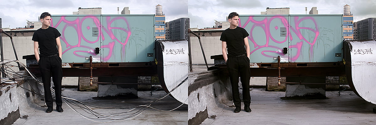 digital photo retouching - sample image - before and after