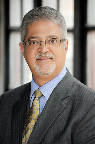 Male Executive with Black Framed Window