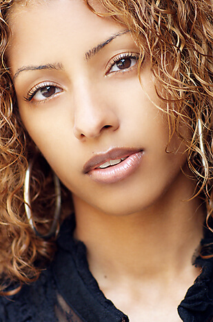 female model headshot