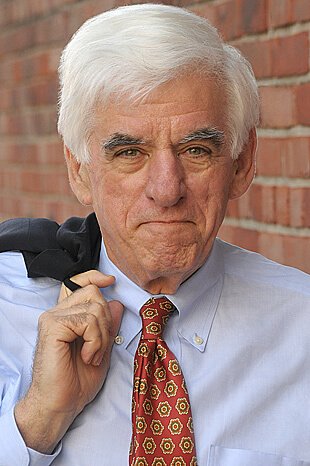 Lawyer - outdoor - jacket on shoulder